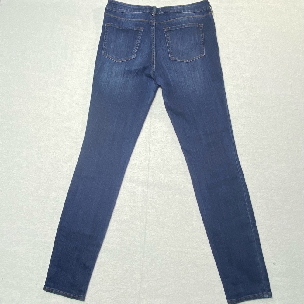 PACSUN Jeans Women's 29L Blue Mid Rise Skinniest Whiskering Stretch Casual Denim - Picture 6 of 13